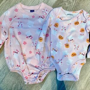 Old Navy Pink Halloween Bodysuits